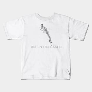 Aspen Highlands Resort 3D Kids T-Shirt